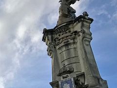 07B Maria Cristina Bridge has monumental obelisks copies of the Alexander III bridge in Paris San Sebastian Donostia Spain