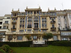 11B Facade of a building on Mirakontxa Pasealekua street San Sebastian Donostia Spain