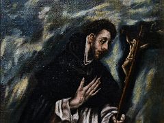 09A Santo Domingo By El Greco Workshop Painting In San Telmo Museum San Sebastian Donostia Spain