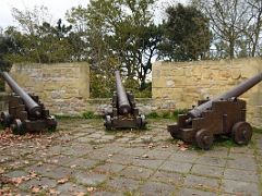 06A Castillo de la Mota fortress Is flanked by cannons that continue to watch over the city Mount Urgull San Sebastian Donostia Spain