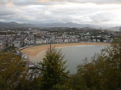 07A San Sebastian And La Concha Beach From Path On Mount Urgull San Sebastian Donostia Spain