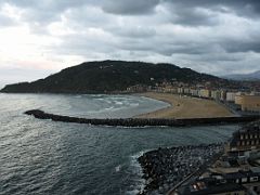 07B Playa de Zurriola Beach From The Mirador Battery Mount Urgull San Sebastian Donostia Spain