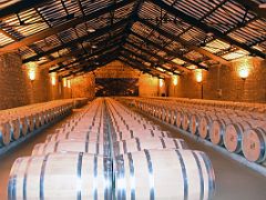 04B A Room Full Of Barrels Of Wine At Cune Winery Haro La Rioja South Of San Sebastian Donostia Spain