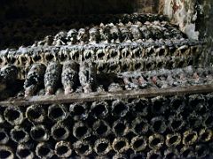 06B Old Wine Bottles In An Old Wine Cellar Cune Winery Haro La Rioja South Of San Sebastian Donostia Spain