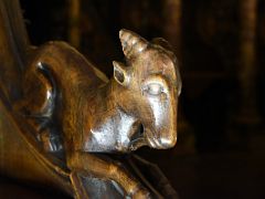 04E Carved arm rest featuring an animal Choir Toledo Cathedral Spain