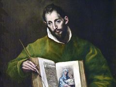 13A Saint Luke - El Greco 1605-10 Sacristy Toledo Cathedral Spain