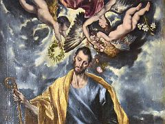 16A Saint Joseph with the Child Jesus - El Greco 1597-99 Sacristy Toledo Cathedral Spain