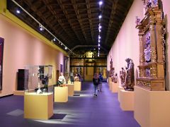 02B Many varied pieces of art in one of the rooms in Museum of Santa Cruz Toledo Spain